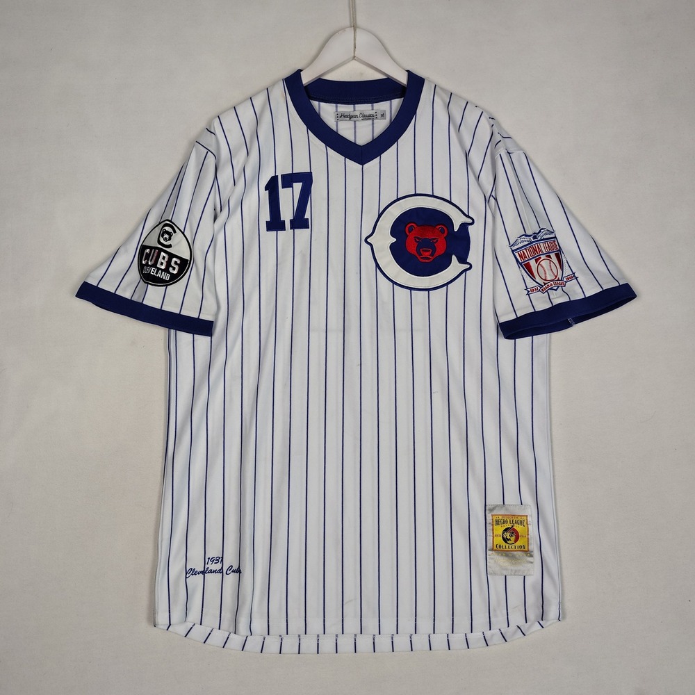 Headgear Classics Cleveland Cubs 1933 Jersey #17 White Blue XL